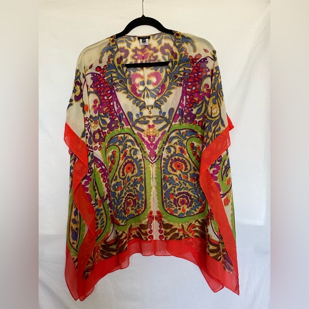 Talbots Multicolor Sheer Tunic